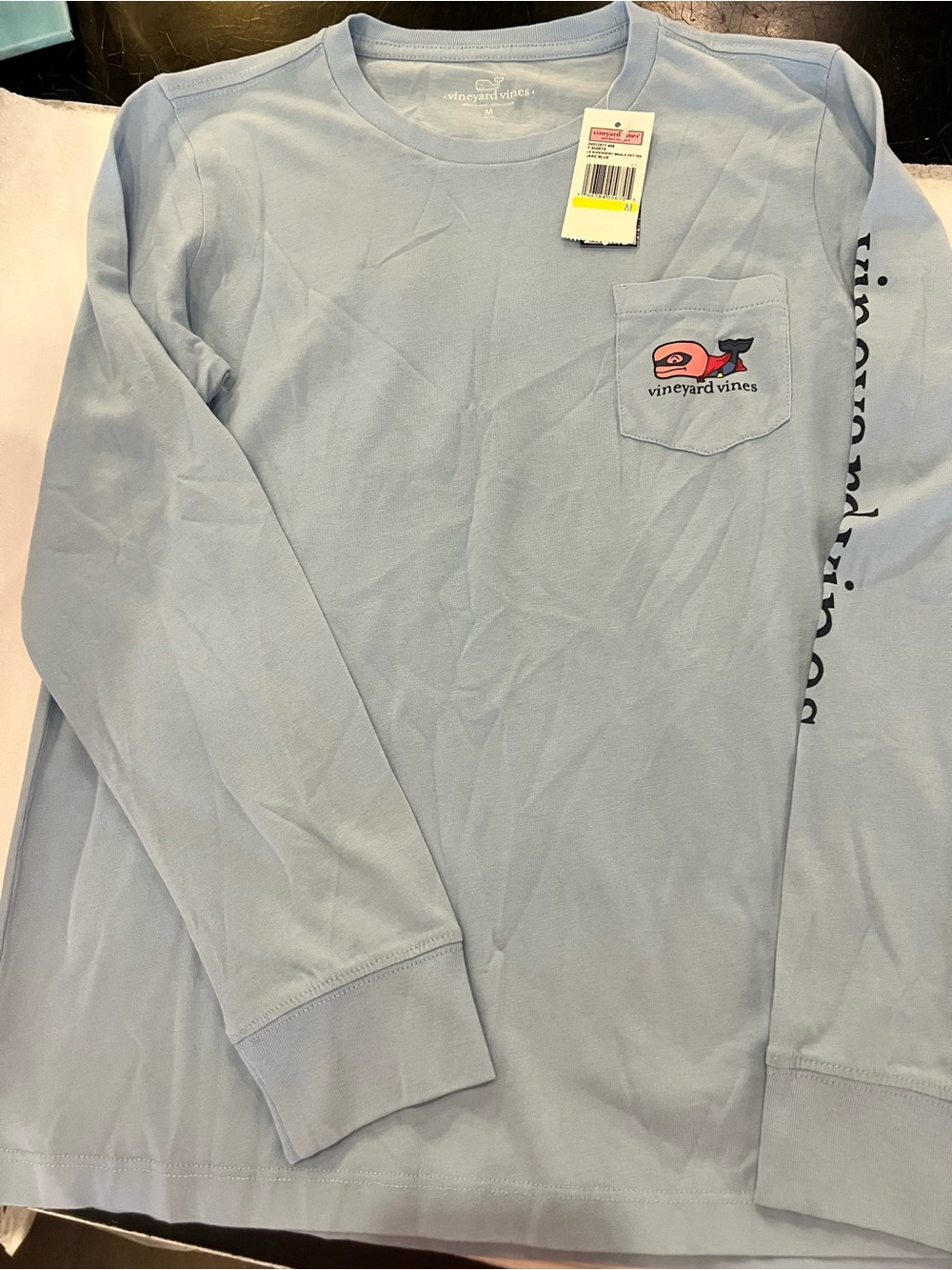 Vineyard Vines Youth Superhero Whale Pocket Tee